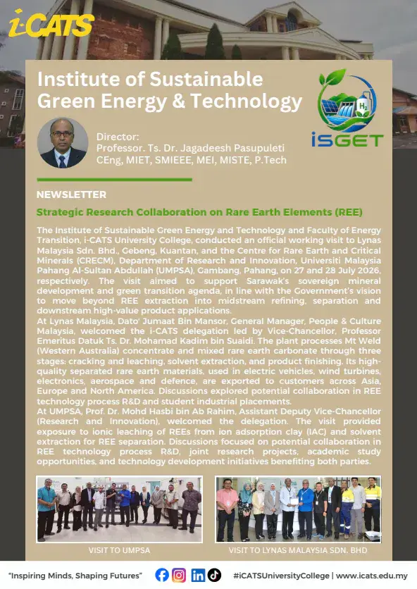 iSGET newsletter: Strategic Research Collaboration on Rare Earth Elements (REE)